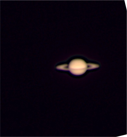 Saturn, stacked and sharpened with Sky For Mac's Planetary Post-Processing pipeline